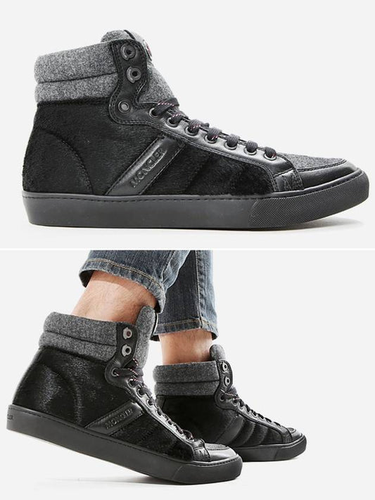 Songchi high-top sneakers black - MONCLER - BALAAN.