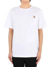 Fox Head Patch Classic Short Sleeve T-Shirt White - MAISON KITSUNE - BALAAN 2