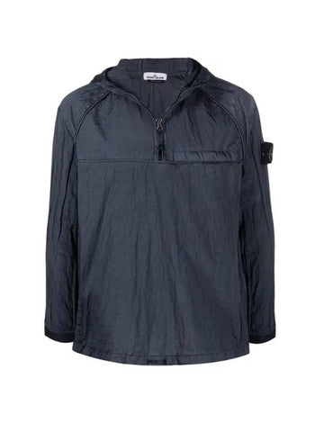 Men's Waffen Patch Metal Nylon Anorak Navy - STONE ISLAND - BALAAN 1