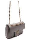 Saffiano Leather Chain Shoulder Bag Grey - PRADA - BALAAN 4