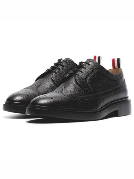 Men's Classic Long Wing Brogue Lace Up Brogue Shoes Black - THOM BROWNE - BALAAN 2