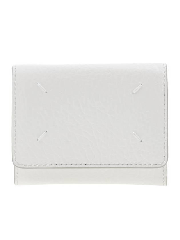 Stitched Trifold Halfwallet White - MAISON MARGIELA - BALAAN 1