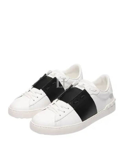 Open Low Top Sneakers White Black - VALENTINO - BALAAN 2