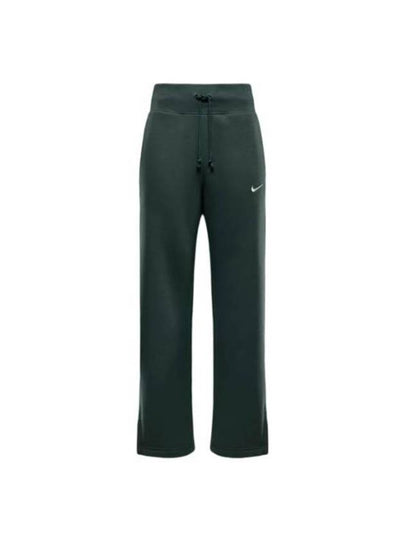 Phoenix Fleece High Waist Wide Pants Vintage Green - NIKE - BALAAN 2