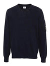 Cotton Crepe Knit Top Navy - CP COMPANY - BALAAN 1