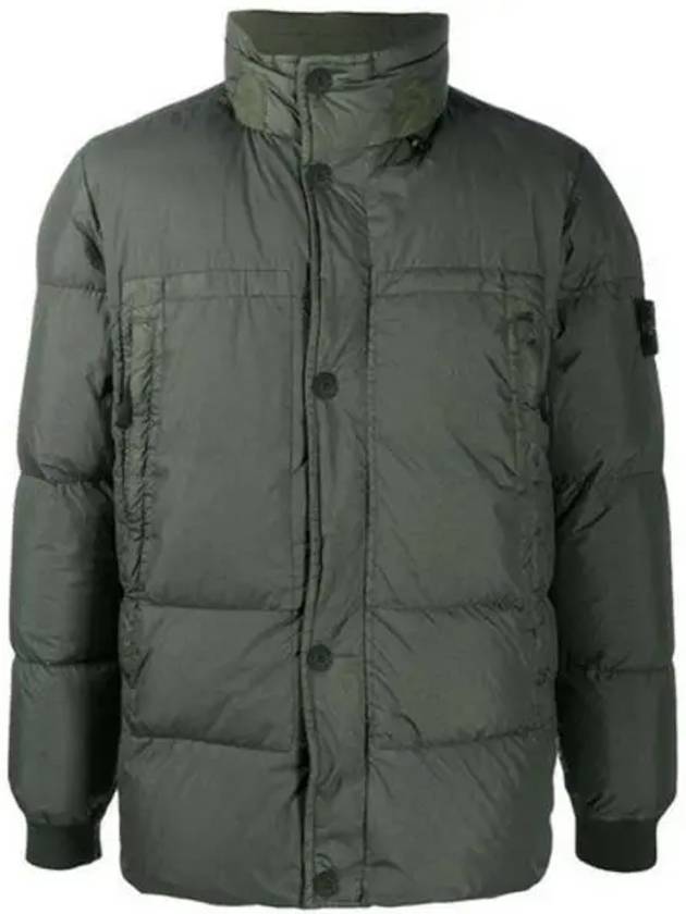 Garment Dyed Crinkle Labs Down Padding Dark Green - STONE ISLAND - BALAAN 2