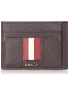 Card Case 599098 COFFEE16 Chocolate Leather - BALLY - BALAAN 1