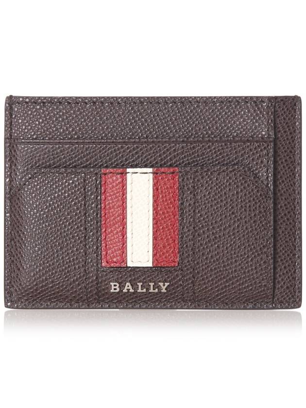 Card Case 599098 COFFEE16 Chocolate Leather - BALLY - BALAAN 1