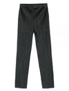 Pleats Straight Pants Charcoal - ISSEY MIYAKE - BALAAN 2