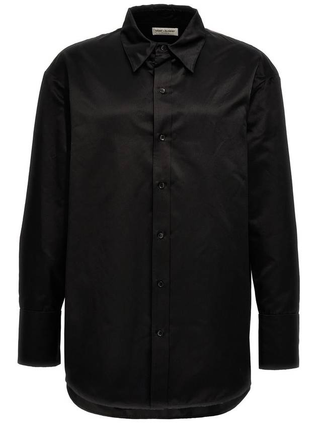 Long Sleeve Shirt 788143Y015O 1000 Black - SAINT LAURENT - BALAAN 2