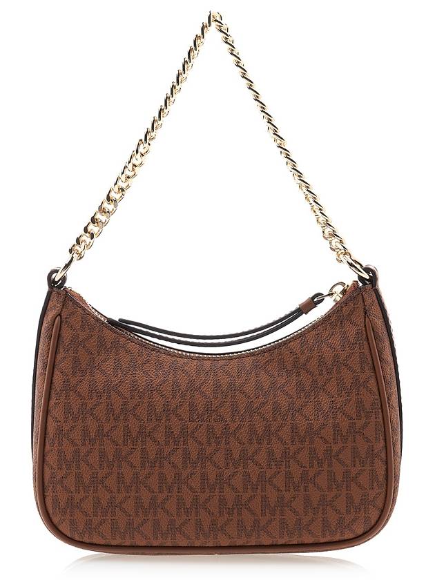 Jet Set Charm Small Nylon Gabardine Shoulder Bag Brown - MICHAEL KORS - BALAAN 4