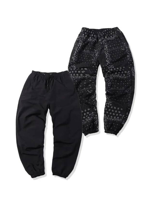 reversible bandana banding track pants black - OFFGRID - BALAAN 1