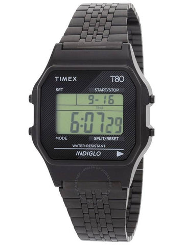 Timex 80 Alarm Quartz Digital Stainless Steel Bracelet Unisex Watch TW2R79400 - TIMEX - BALAAN 1