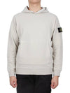 Compass Logo Patch Hoodie Ice - STONE ISLAND - BALAAN 2