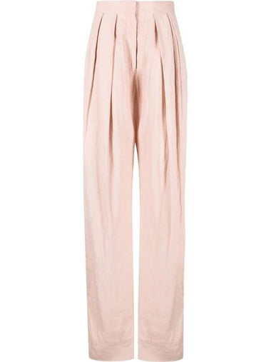 Women's Pleated Wide Pants Pink - STELLA MCCARTNEY - BALAAN 1