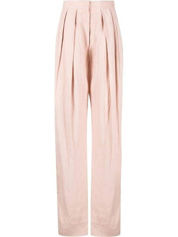 Women's Pleated Wide Pants Pink - STELLA MCCARTNEY - BALAAN 1