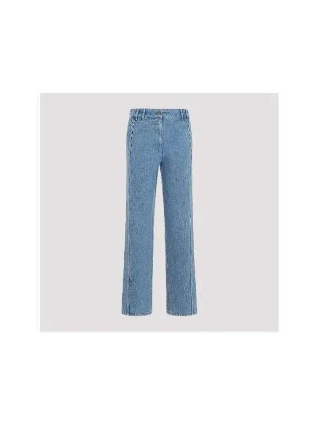 Denim Straight Pants TR0320008630B 0008 ICE BLUE 630B - PATOU - BALAAN 4