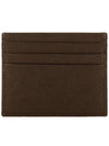 Logo Leather Card Wallet Brown - PRADA - BALAAN 4