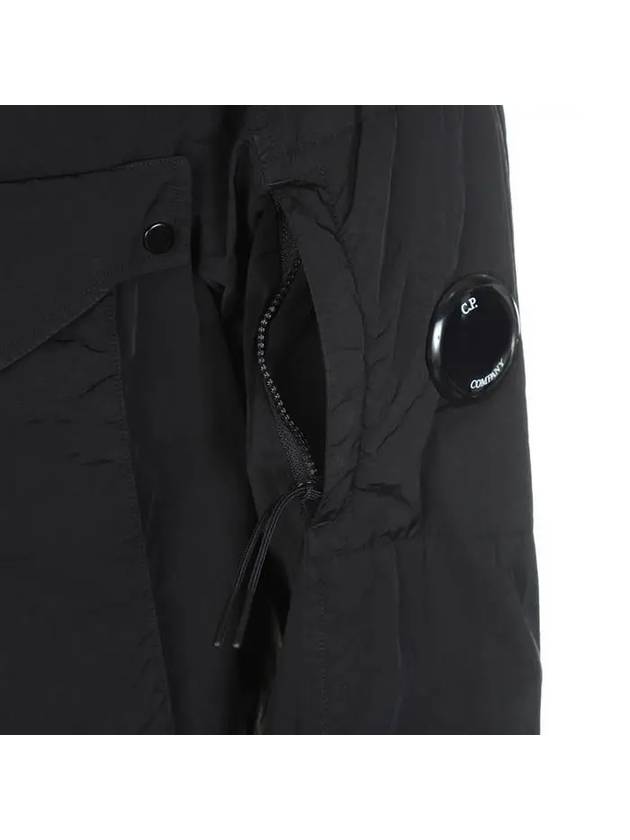 Chrome R Lens Wappen Overshirt Zip-Up Jacket Black - CP COMPANY - BALAAN 6