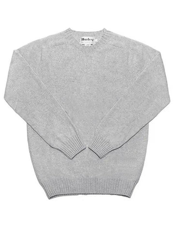 Crew neck knit top gray - HARLEY OF SCOTLAND - BALAAN 1