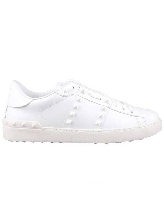 Rockstud Untitled Low Top Sneakers White - VALENTINO - BALAAN.