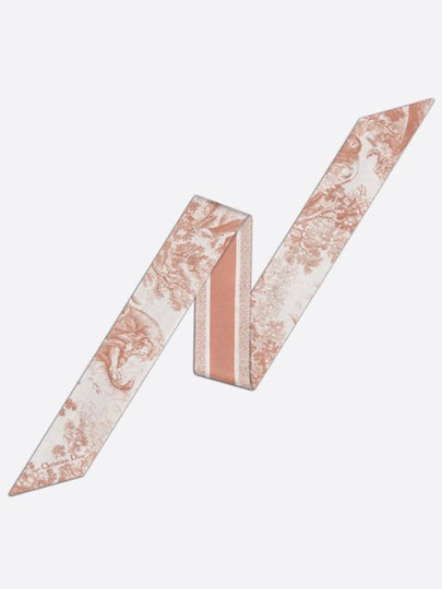 Toile de Jouy Sauvage Mitzah Silk Twill Scarf Ivory Pink - DIOR - BALAAN 2