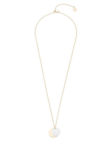 Eloy Double Medallion Necklace Gold Silver - A.P.C. - BALAAN 1