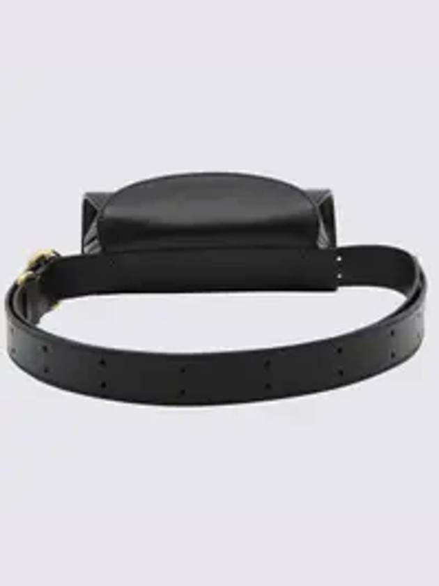 Mini Cannolo Leather Belt Bag Black - JIL SANDER - BALAAN 3