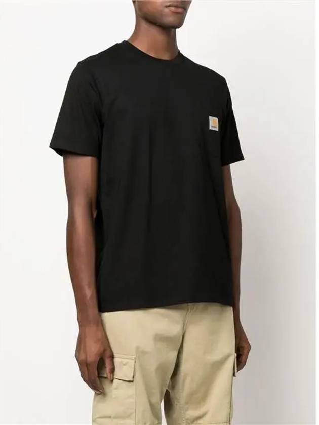 I030434 Pocket Logo Patch Short Sleeve T-Shirt - CARHARTT - BALAAN 3