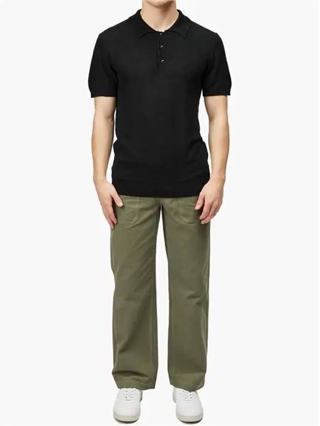 Men's Fred Polo Short Sleeve Polo Shirt Black - A.P.C. - BALAAN.