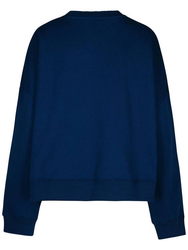 Msgm Navy Cotton Sweatshirt - MSGM - BALAAN 3