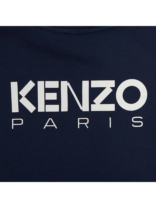 Kids Boke Flower Knit Hoodie Navy - KENZO - BALAAN 7