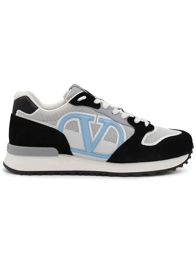 V Logo Face Low Top Sneakers - VALENTINO - BALAAN 3