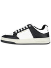 SL 61 Low Top Sneakers Black White - SAINT LAURENT - BALAAN 4