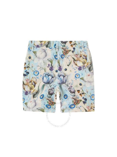 Burberry Boys Royston Floral Print Shorts Size 2Y - BURBERRY - BALAAN 2