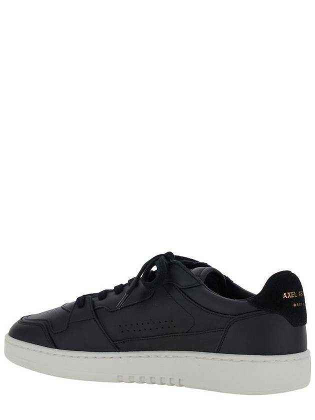 'Dice Lo' Black Low Top Sneakers With Laminated Logo In Leather And Suede Man - AXEL ARIGATO - BALAAN 3