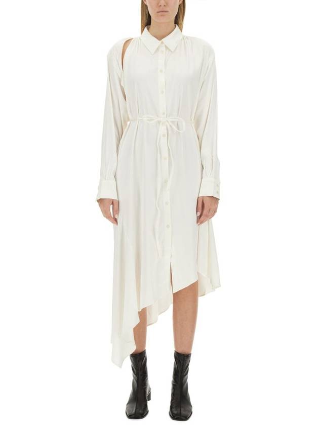 Acne Studios Satin Chemisier Dress - ACNE STUDIOS - BALAAN 1