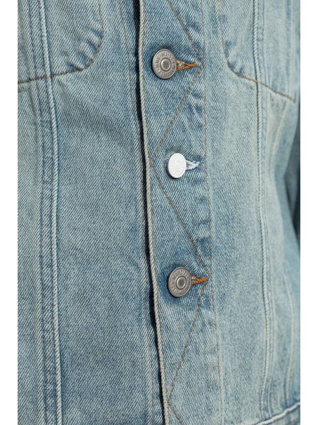 MM6 Maison Margiela Denim Jacket With Slit, Women's, Blue - MAISON MARGIELA - BALAAN 5