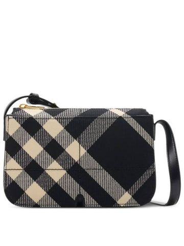 Snip Check Cross Bag Black - BURBERRY - BALAAN 1