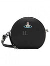 Round Small Saffiano Cross Bag Black - VIVIENNE WESTWOOD - BALAAN 2