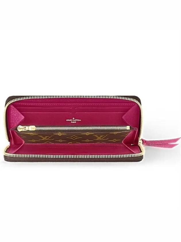 Monogram Clemence Long Wallet Brown Fuchsia - LOUIS VUITTON - BALAAN 4