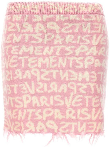 Vetements 'Graffiti Monogram' Skirt - VETEMENTS - BALAAN 1