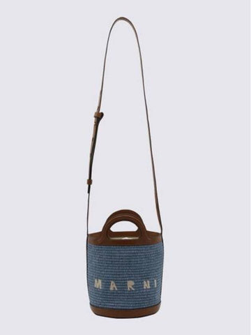 Tropicalia Small Bucket Bag Brown - MARNI - BALAAN 1