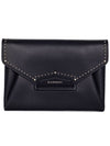 Antigona stud clutch bag BB05227681 001 black - GIVENCHY - BALAAN 1