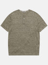 Men's Linen Henry Neck Short Sleeve Knit MMSWL5T51 254 - AT.P.CO - BALAAN 10