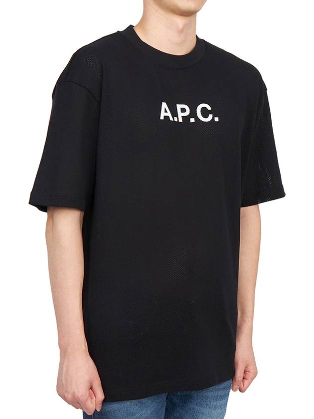 Moran Openwork Short Sleeve T-Shirt Black - A.P.C. - BALAAN 6