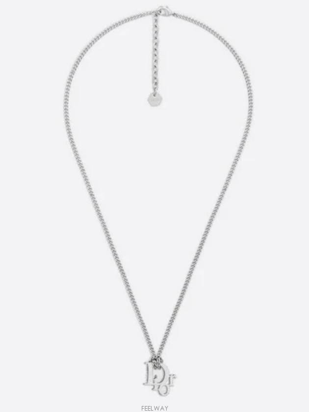 Oblique Pendant Necklace Silver - DIOR - BALAAN 2