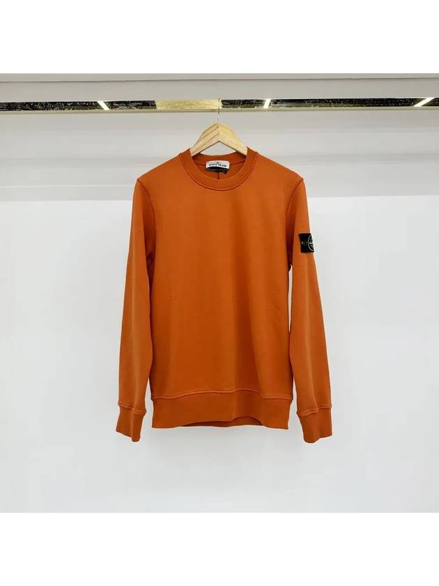 Wappen Patch Crew Neck Sweatshirt Orange - STONE ISLAND - BALAAN 2