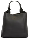 Logo Mini Leather Tote Bag Black - TOD'S - BALAAN 5