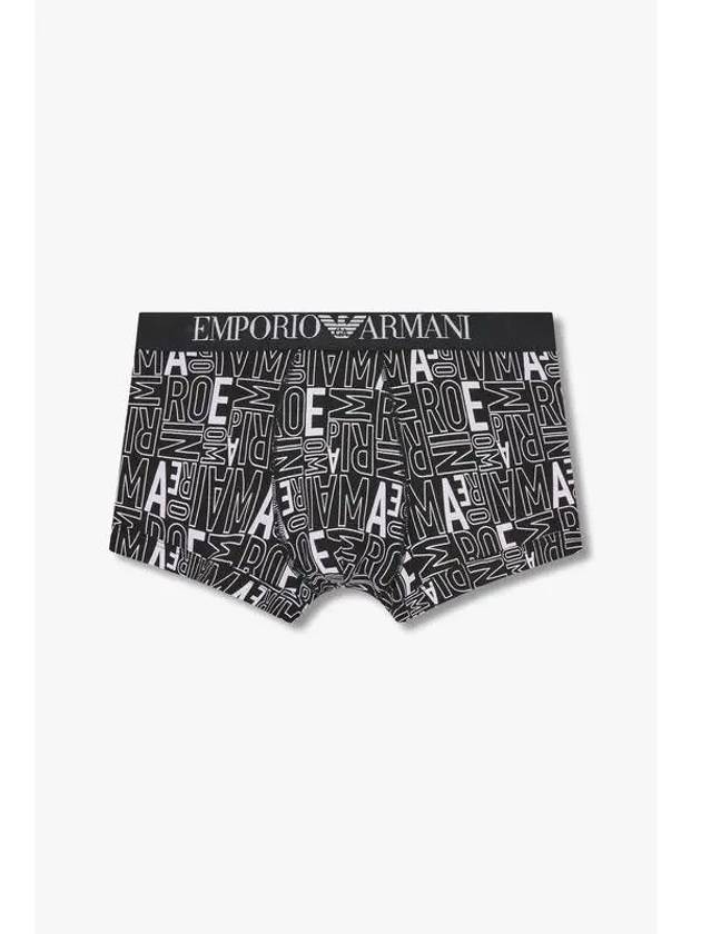 UNDERWEAR Men s Alphabet Logo Pattern Drawn Black - EMPORIO ARMANI - BALAAN 1